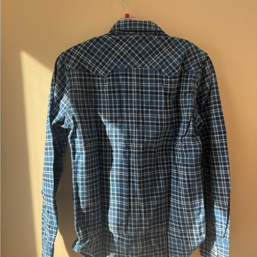 NWT Levi's Casual Blue Checkered Shirt - Picture 4 of 4